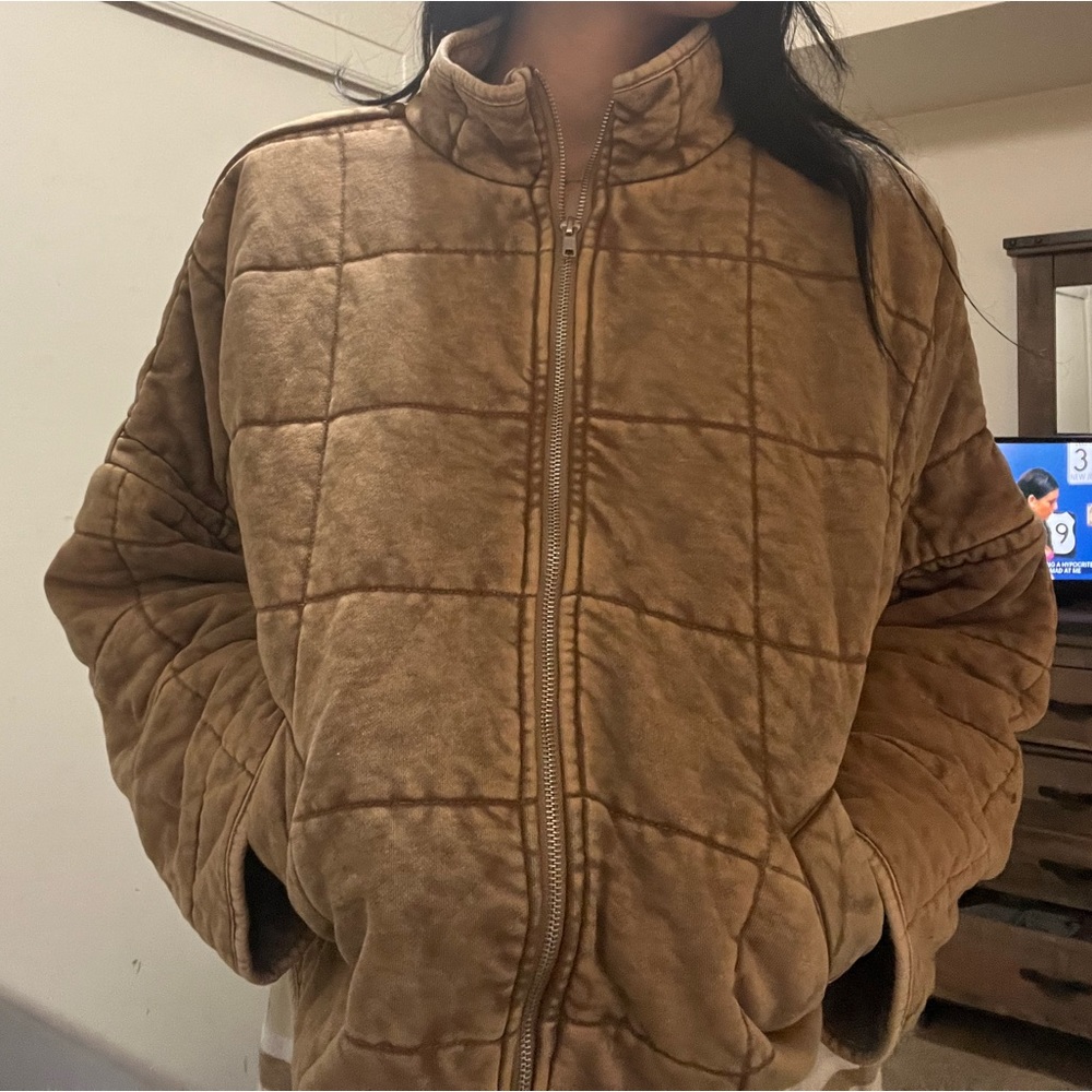 Brown thick warm sweater